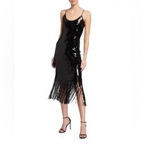 Milly Sequin Fringe Dress